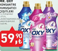 MR. OXY KONSANTRE YUMUŞATICI ÇEŞİTLERİ 1440 ML